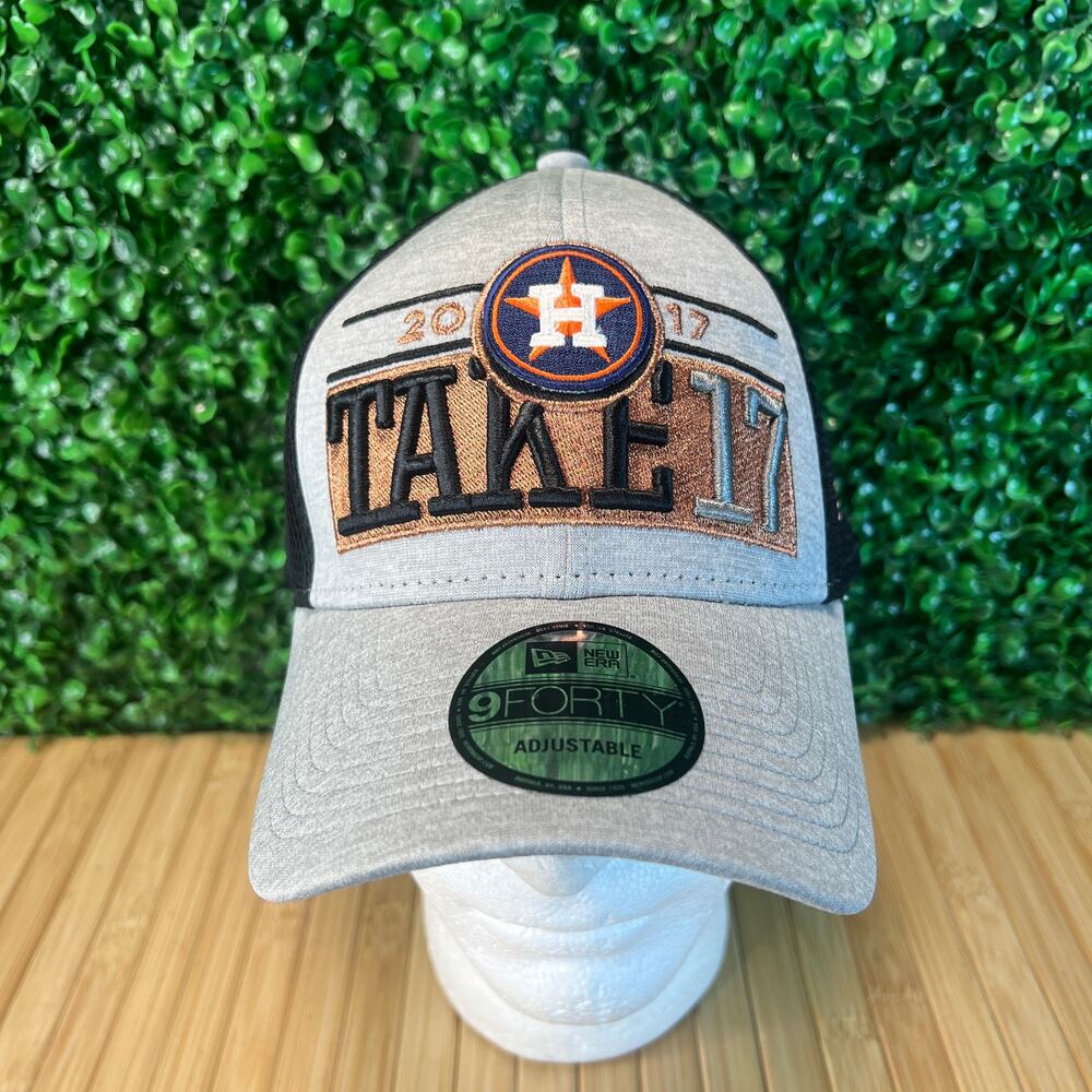 NWT 2017 Houston Astros Playoff Hat TAKE17 New Era Gold 9Forty Snapback